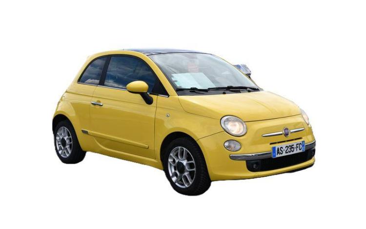 FIAT 500 1,3 MJT 75 LOUNGE JAUNE AS-235-FC