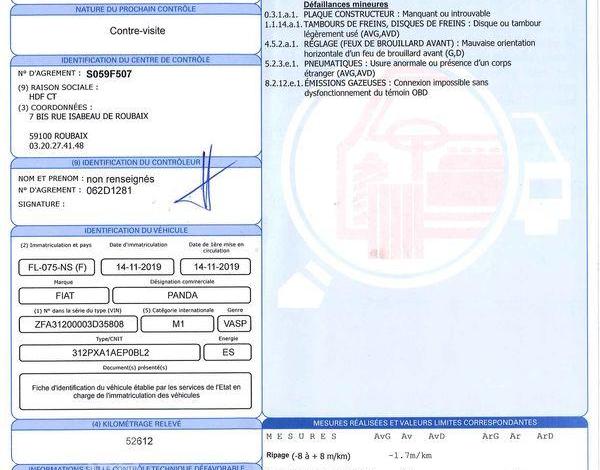 FIAT PANDA STE BLANC FL-075-NS