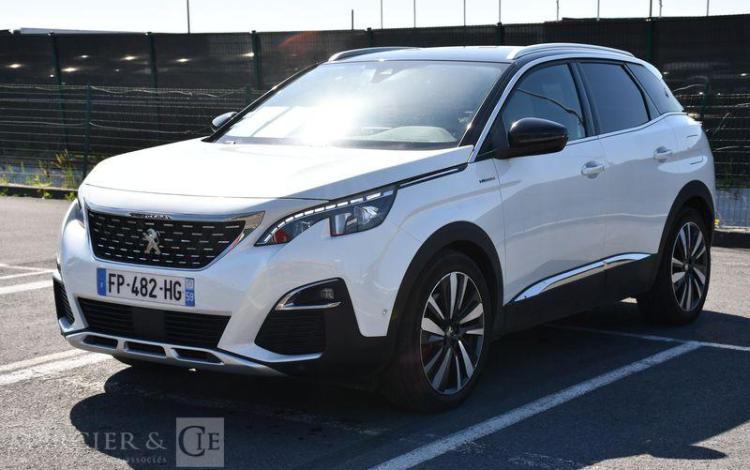 PEUGEOT 3008 GT HYBRID 4 300 E-EAT8 – HYBRIDE – 74874 KMS – ANNEE 2020 BLANC FP-482-HG