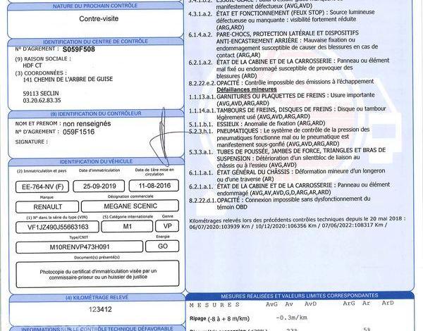 RENAULT SCENIC 1,5 DCI110 BOSE EDC BVA NOIR EE-764-NV