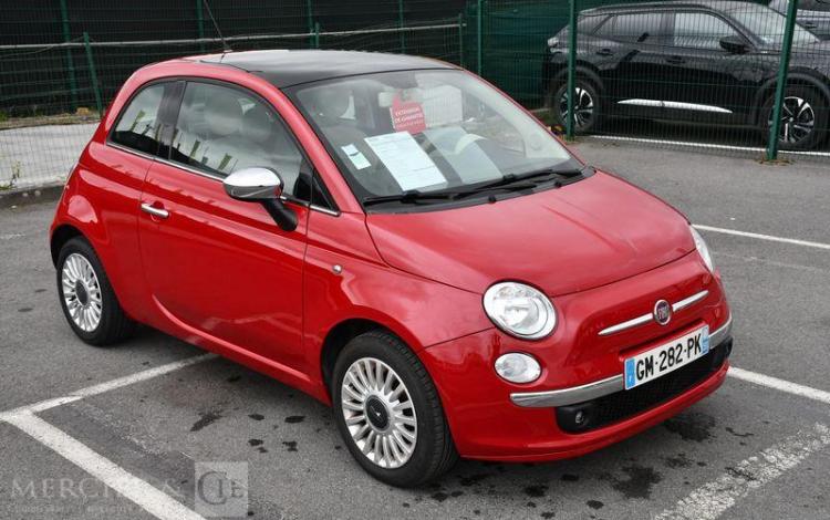 FIAT 500 1,3 MJTD 75 CH LOUNGE ROUGE GM-282-PK