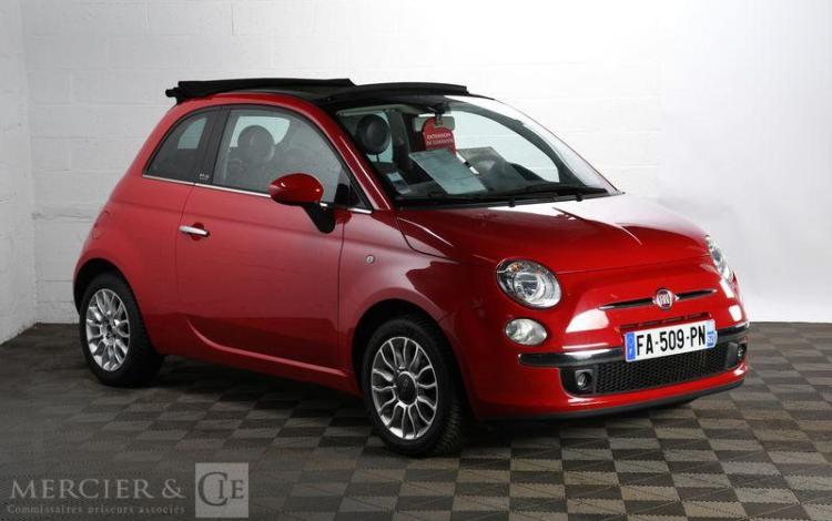 FIAT 500 CAB 1,2 70 LOUNGE S&S ROUGE FA-509-PN