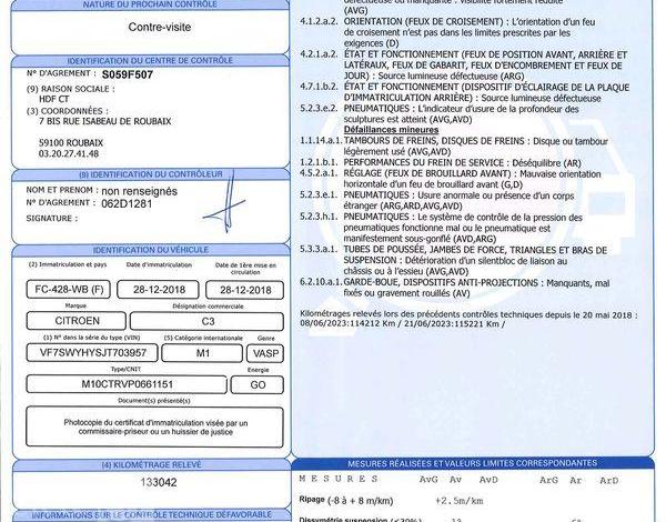 CITROEN C3 STE BLANC FC-428-WB