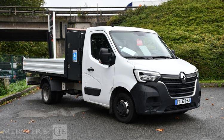 RENAULT MASTER RJ3500 L3 DCI BENNE BLANC FQ-970-EJ