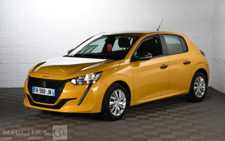 PEUGEOT 208 1,2 PURE TECH JAUNE FN-988-JW