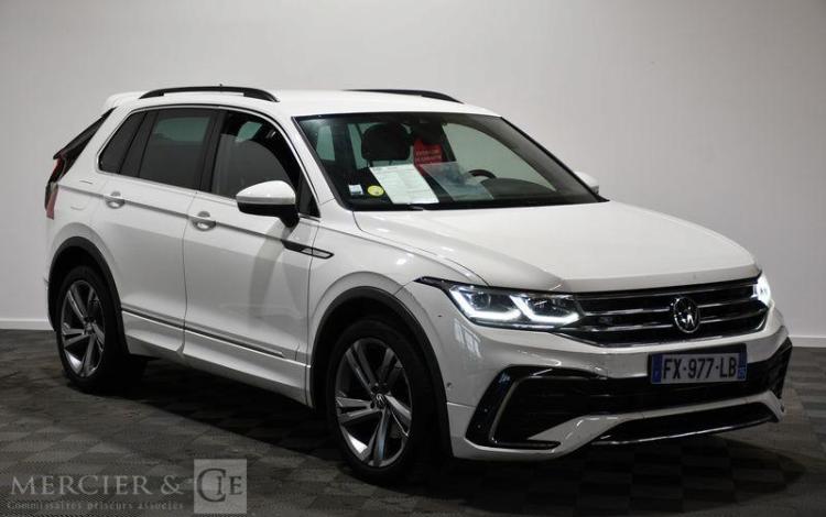 VOLKSWAGEN TIGUAN 2,0 TDI 150CH DSG7 R-LINE BLANC FX-977-LB