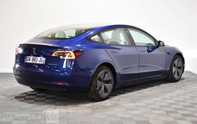 TESLA MODEL 3 GDE AUTO 4M BLEU GK-883-JS