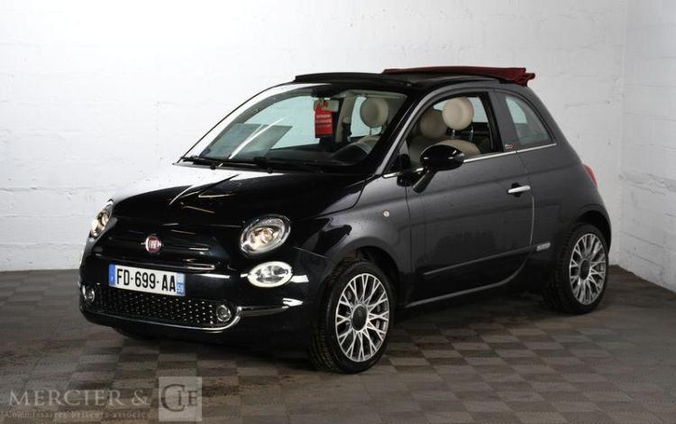 FIAT 500 CABRIOLET 1,2 70CH LOUNGE S&S NOIR FD-699-AA