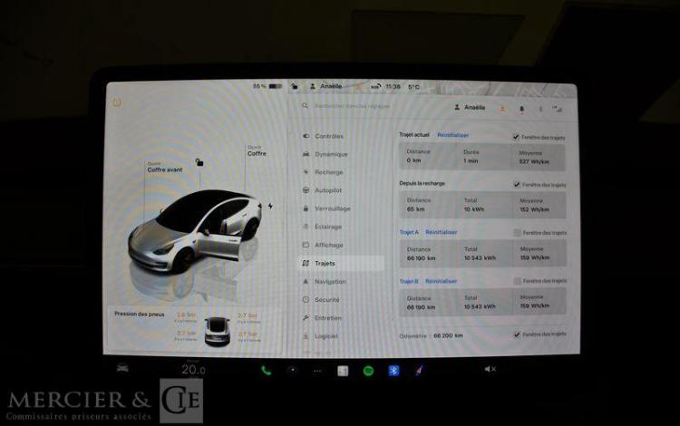 TESLA MODEL 3 GDE AUTO BLANC GL-562-DL