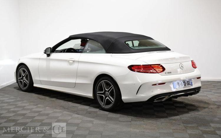 MERCEDES CLASSE C CABRIOLET 180 9G-TRONIC AMG LINE BLANC FK-913-SE