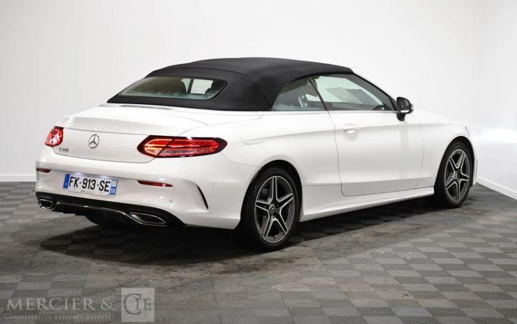 MERCEDES CLASSE C CABRIOLET 180 9G-TRONIC AMG LINE BLANC FK-913-SE