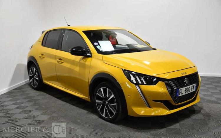 PEUGEOT 208 1,2 PURETECH 100 GT LINE  EAT S&S BVA JAUNE FL-890-FN