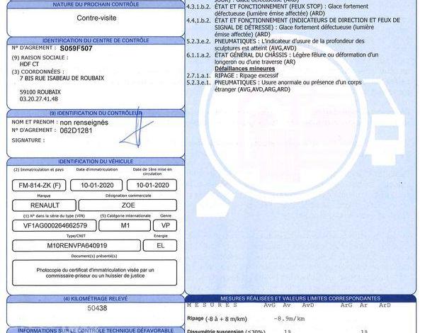 RENAULT ZOE E-TECH ELEC LIFE R110 BLANC FM-814-ZK