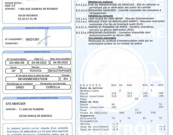 TOYOTA COROLLA NG 122H DYNAMIC BUSINESS RDS BLANC GH-560-XB