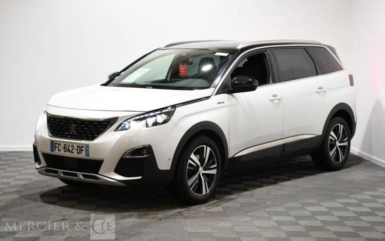 PEUGEOT 5008 1,5 BLUE HDI 130 GT LINE EAT BVA START/STOP BLANC FC-642-DF