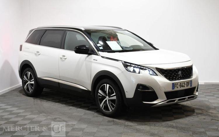 PEUGEOT 5008 1,5 BLUE HDI 130 GT LINE EAT BVA START/STOP BLANC FC-642-DF