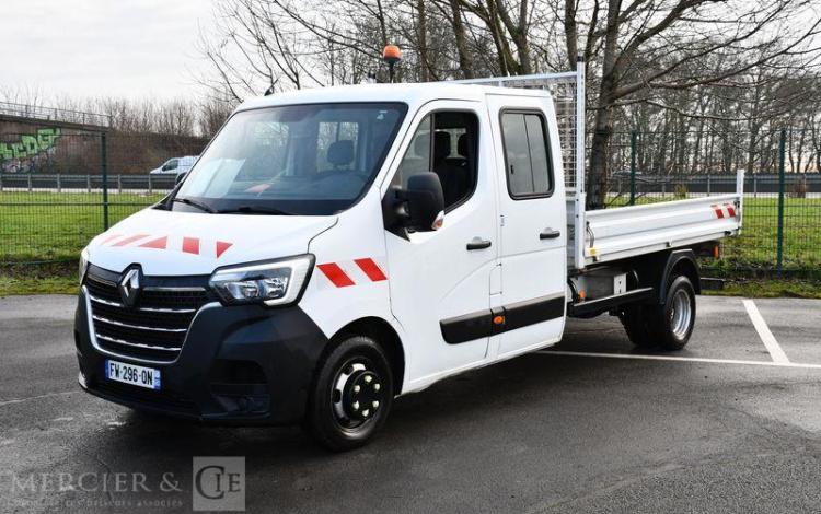 RENAULT MASTER BENNE L4 DOUBLE CAB RJ3500 DCI 130 BLANC FW-296-QN