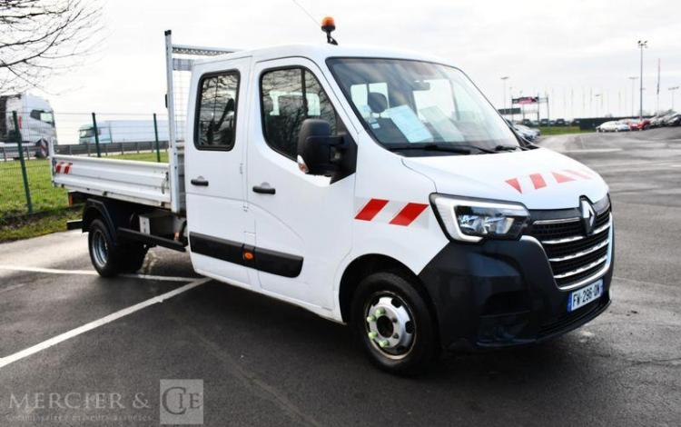 RENAULT MASTER BENNE L4 DOUBLE CAB RJ3500 DCI 130 BLANC FW-296-QN