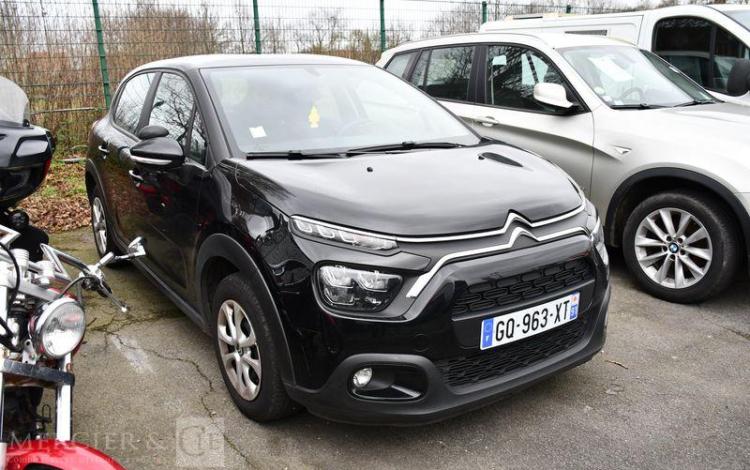 CITROEN C3 A,E BLUEHDI100 S&S vente uniquement à pro car vp non dépédalé NOIR GQ-963-XT