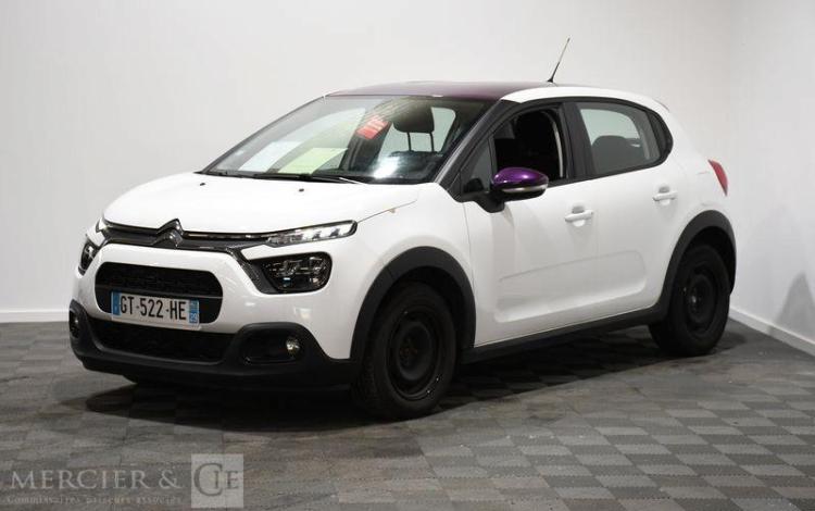 CITROEN C3 A,E 1.5 BLUEHDI 100 BLANC GT-522-HE