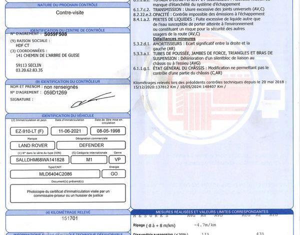 LAND ROVER DEFENDER 110 2,5 TDI  EZ-910-LT