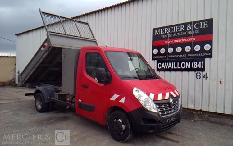 RENAULT MASTER DCI135 BENNE SIMPLE CABINE COFFRE ROUGE FD-480-LF