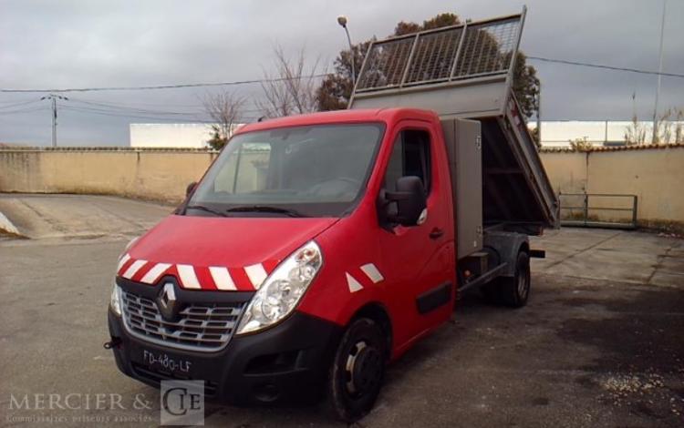 RENAULT MASTER DCI135 BENNE SIMPLE CABINE COFFRE ROUGE FD-480-LF