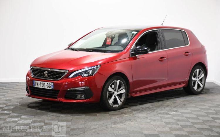 PEUGEOT 308 GT LINE BLUEHDI 1,5 130 S&S EAT8 ROUGE FN-136-GG