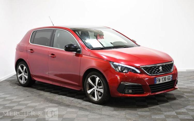 PEUGEOT 308 GT LINE BLUEHDI 1,5 130 S&S EAT8 ROUGE FN-136-GG