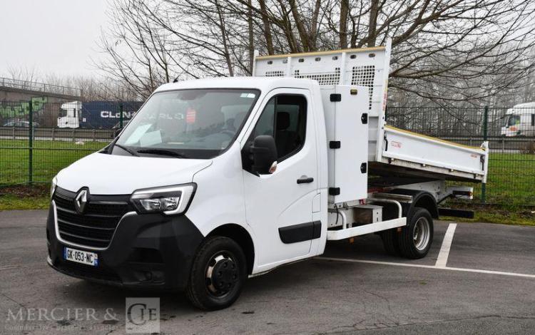 RENAULT MASTER RJ3500 2.3 BLUE DCI 165CV EURO VI BENNE COFFRE A OUTILS ESSIEU JUMELE BLANC GK-053-NC