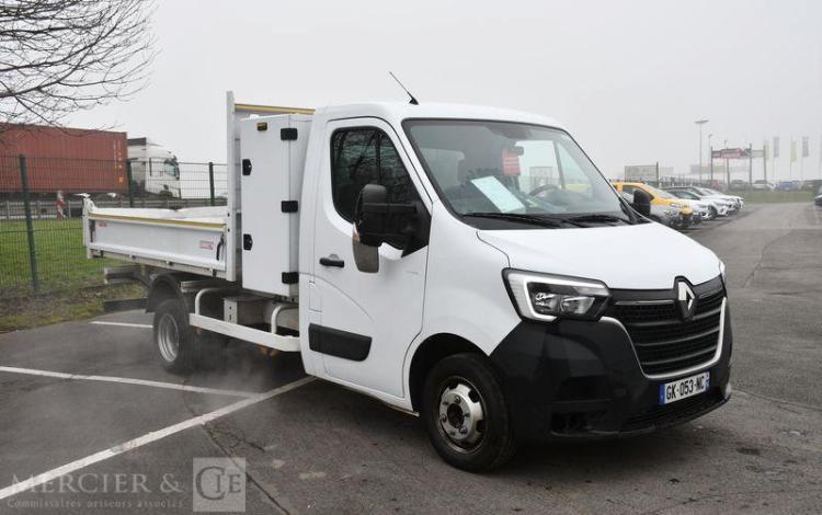 RENAULT MASTER RJ3500 2.3 BLUE DCI 165CV EURO VI BENNE COFFRE A OUTILS ESSIEU JUMELE BLANC GK-053-NC