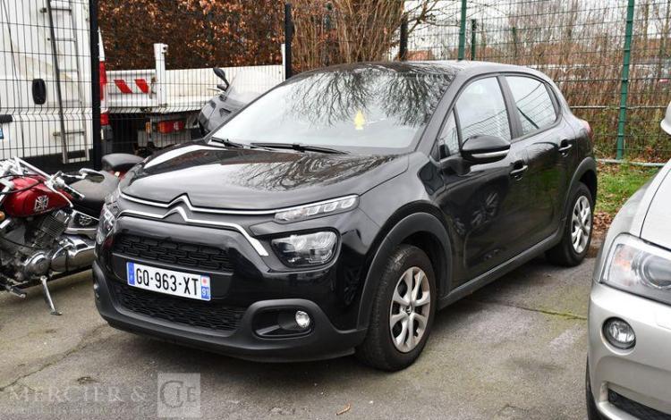 CITROEN C3 A,E BLUEHDI100 S&S vente uniquement à pro car vp non dépédalé NOIR GQ-963-XT