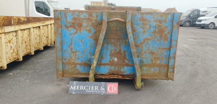 LOT DE 2 BENNES AMPLIROLL EN ACIER DE 15M3  2BENAMP