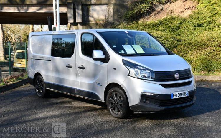 FIAT TALENTO FOURGON L2H1 ECOJET CABINE APPROFONDIE 6 PLACES BARRES DE TOIT GRIS FB-369-HB