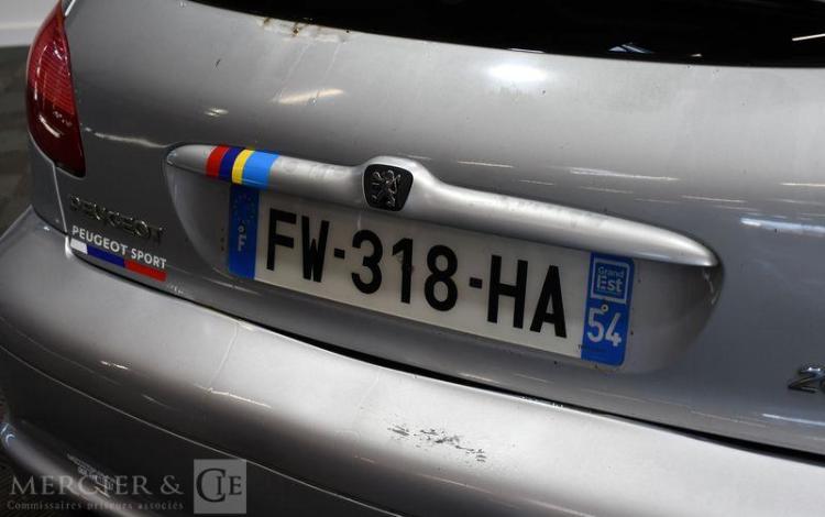 PEUGEOT 206 2.0 135 S16 GRIS FW-318-HA