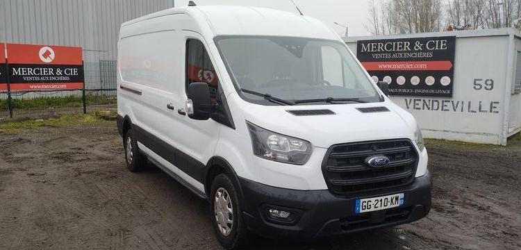 FORD TRANSIT 2,0 TDCI  ECOBLUE 16V TURBO – DIESEL – 34517 KMS – ANNEE 2022 BLANC GG-210-KM