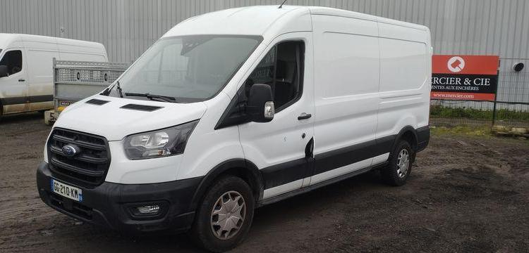 FORD TRANSIT 2,0 TDCI  ECOBLUE 16V TURBO – DIESEL – 34517 KMS – ANNEE 2022 BLANC GG-210-KM